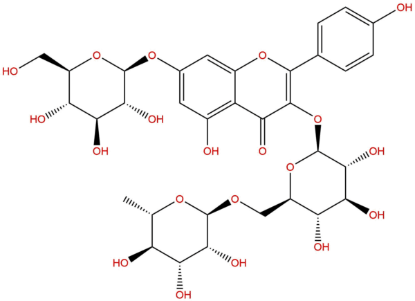 Kaempferol-3-rhamnoglucoside-7-glucoside