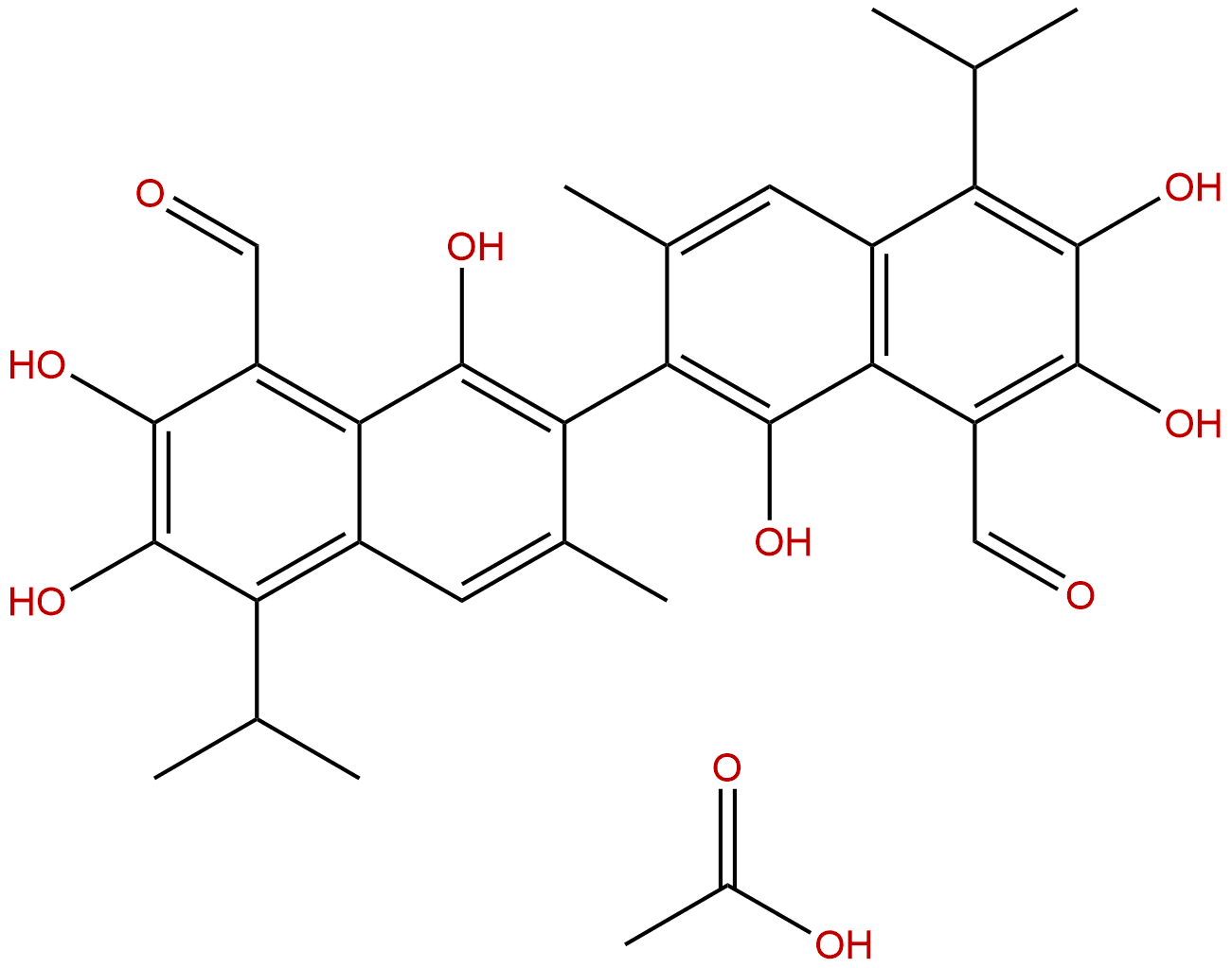 Gossypol acetic acid
