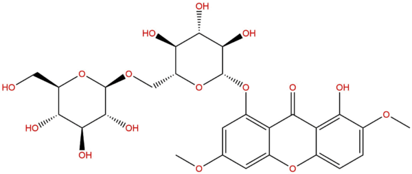 1-O-Gentiobiosyl-3,7-dimethoxy-8-hydroxyxanthone
