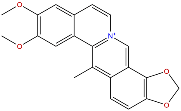 Benzo(a)-1,3-benzodioxolo(4,5-g)quinolizinium, 8,9-dimethoxy-6-methyl-